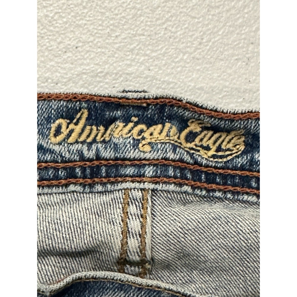 American Eagle Vintage Y2K Jeans Stretch Skinny Flare Sz 6 Regular 31.5" Inseam - Picture 8 of 16
